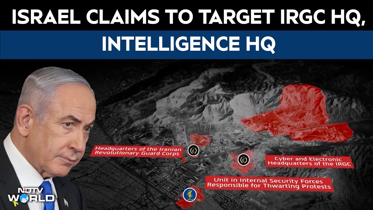 Israel Claims To Target IRGC HQ, Intelligence HQ In Fresh Iran Strikes