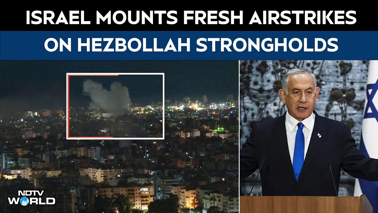 Israel Attacks Beirut | Israel Mounts Fresh Airstrikes On Hezbollah Strongholds In Beirut