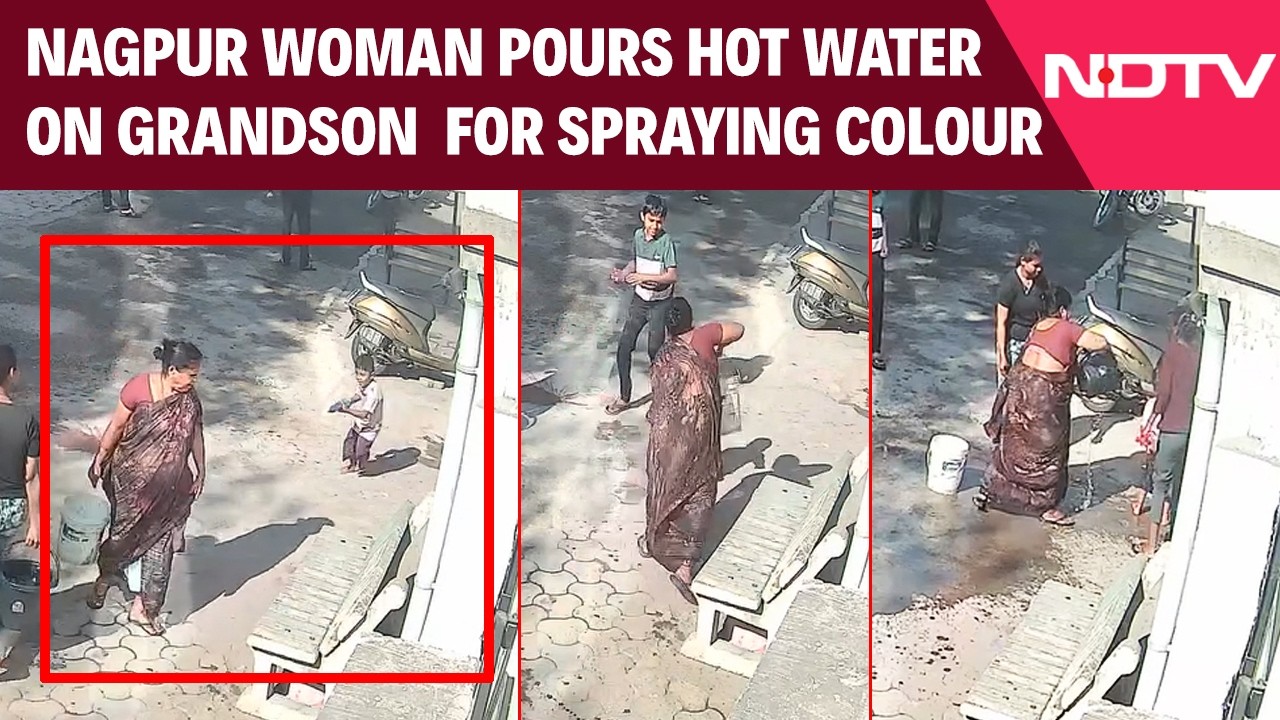 Nagpur News | Nagpur Woman Pours Hot Water On Grandson, 4, For Spraying Colour On Her
