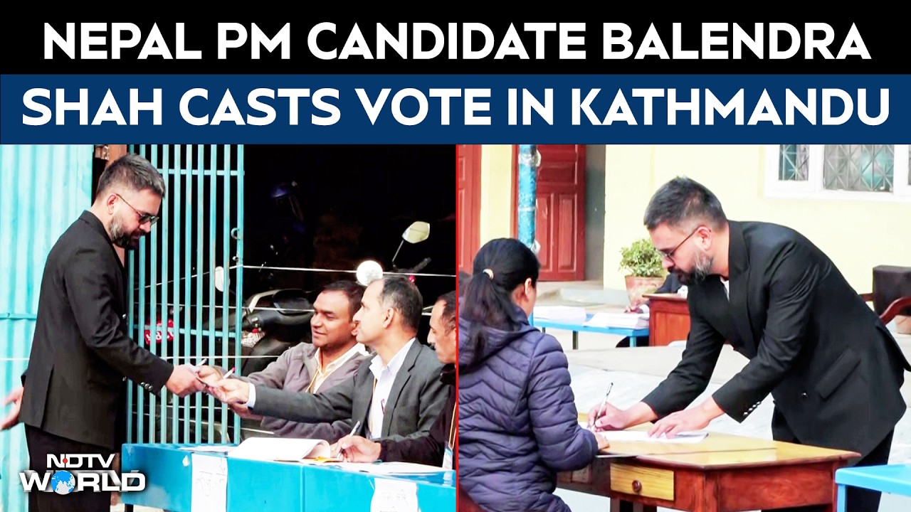 Nepal Elections 2026 | PM Candidate Balendra Shah Casts His Vote In Capital City