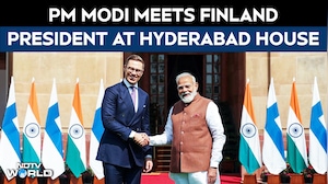 PM Modi Meets Finland President Alexander Stubb At Hyderabad House