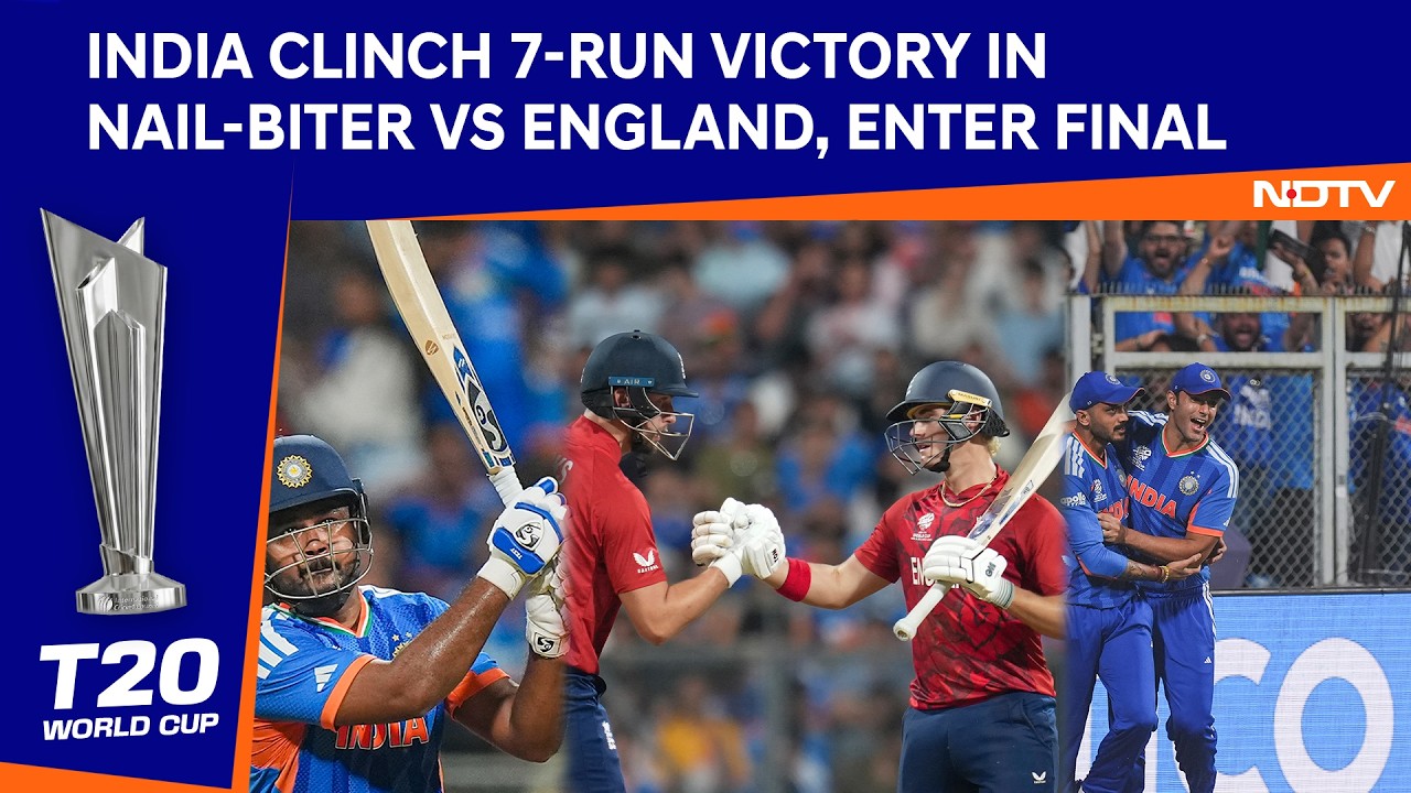 India Winning Moment | India Clinch 7-Run Victory In Nail-Biter vs England, Enter Final