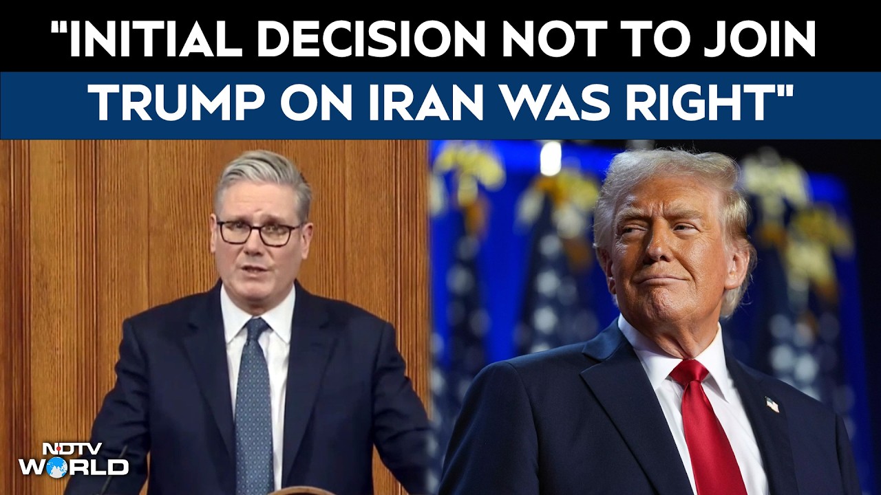 Starmer On Trump | UK PM Starmer Insists 'initial Decision' Not To Join Trump On Iran Was Right