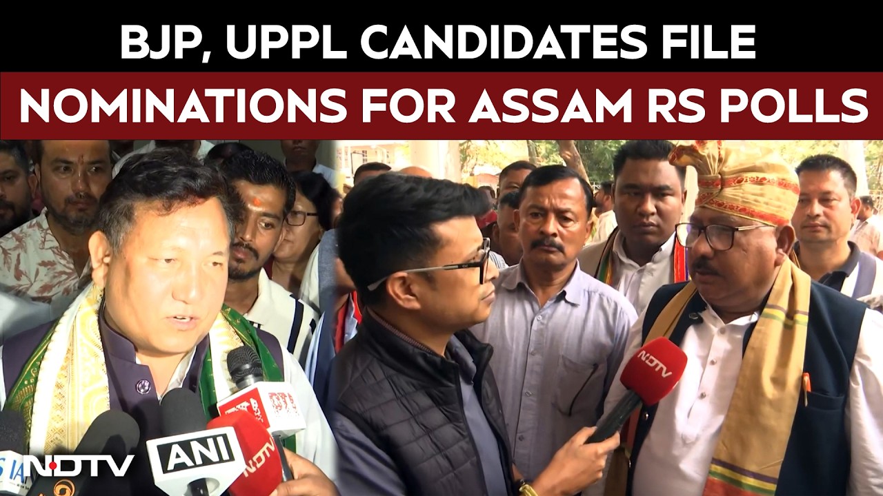 BJP, UPPL Candidates File Nominations for Assam Rajya Sabha Polls
