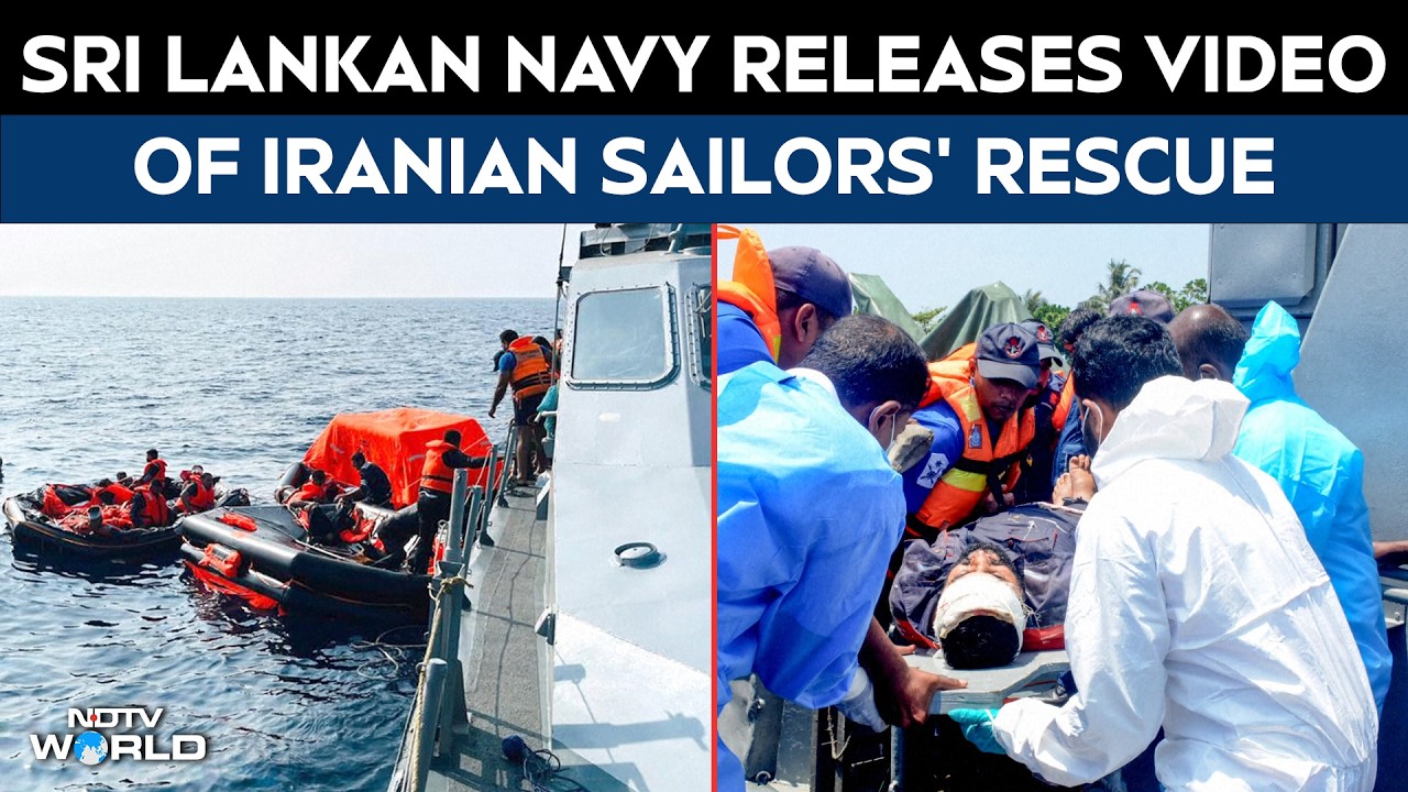Iran Ship Rescue | Sri Lankan Navy Releases Footage Of Iranian Sailors' Rescue