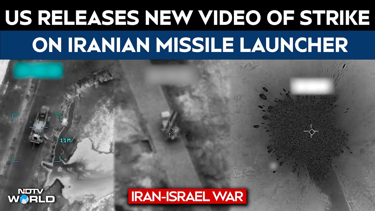 US Releases New Video Of Strike On Iranian Missile Launcher