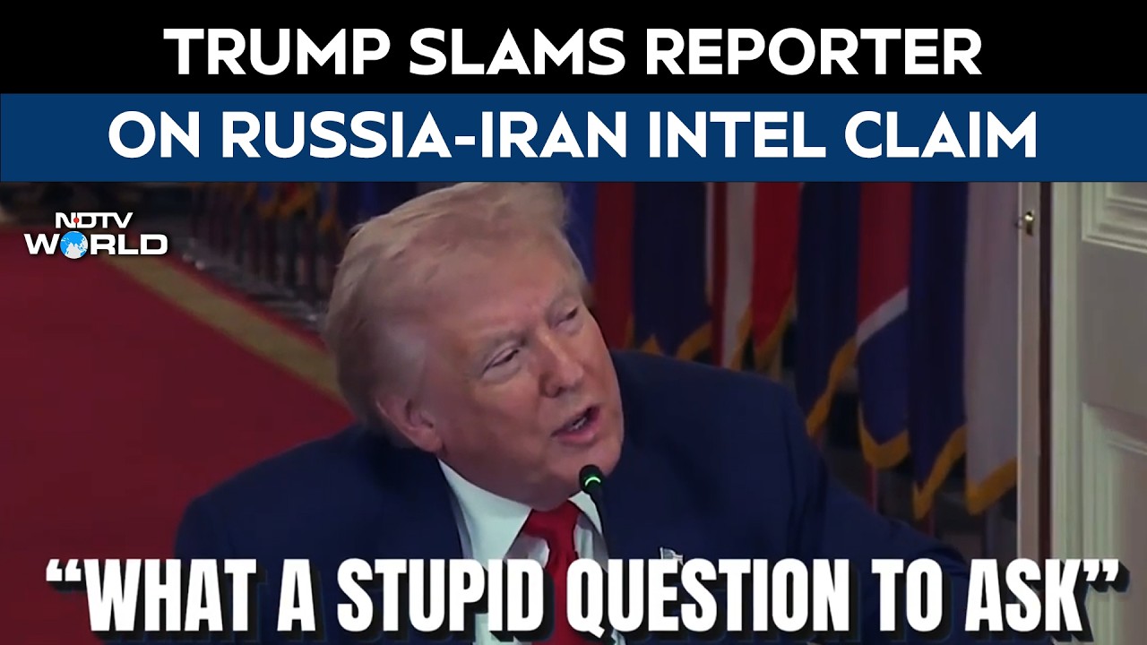 Trump Latest News | “Stupid Question”: Trump Snaps At Reporter On Russia-Iran Intel Claim