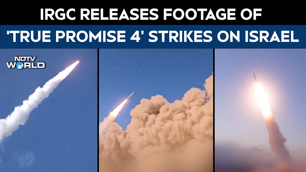 Iran Drone Attack | IRGC Releases Footage Of &lsquo;Operation True Promise 4&rsquo; Strikes On Israel, US Assets