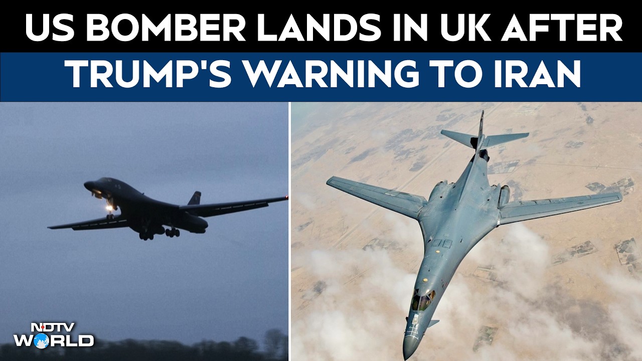 US Bomber Lands At UK Airbase Amid Strikes In Iran