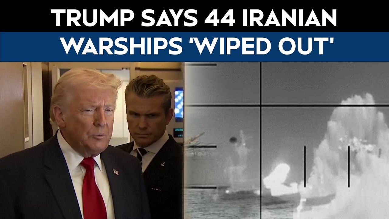 Trump Claims US Has 'Wiped Out' Iran&rsquo;s Navy, Says 44 Ships Destroyed