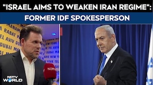 'Israel Aims To Weaken Iranian Regime': Former IDF Spokesperson