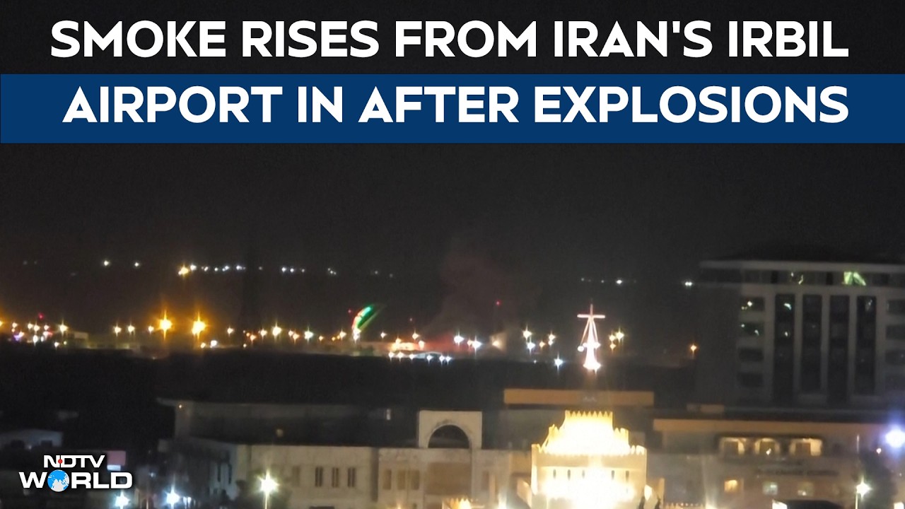 Middle East War | Smoke Rises From Irbil Airport In Iraq's Kurdish Region After Explosions