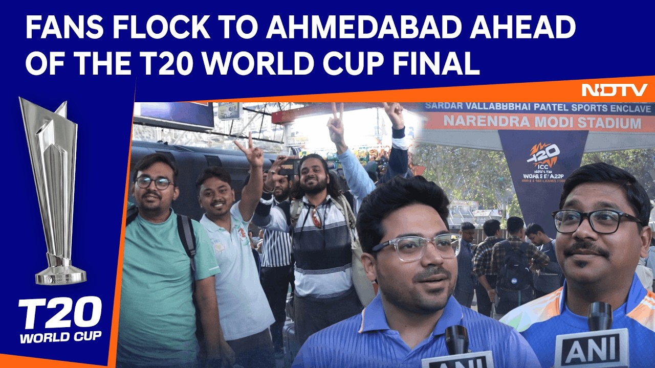 India Vs New Zealand | Fans Flock To Ahmedabad Ahead Of T20 World Cup Final