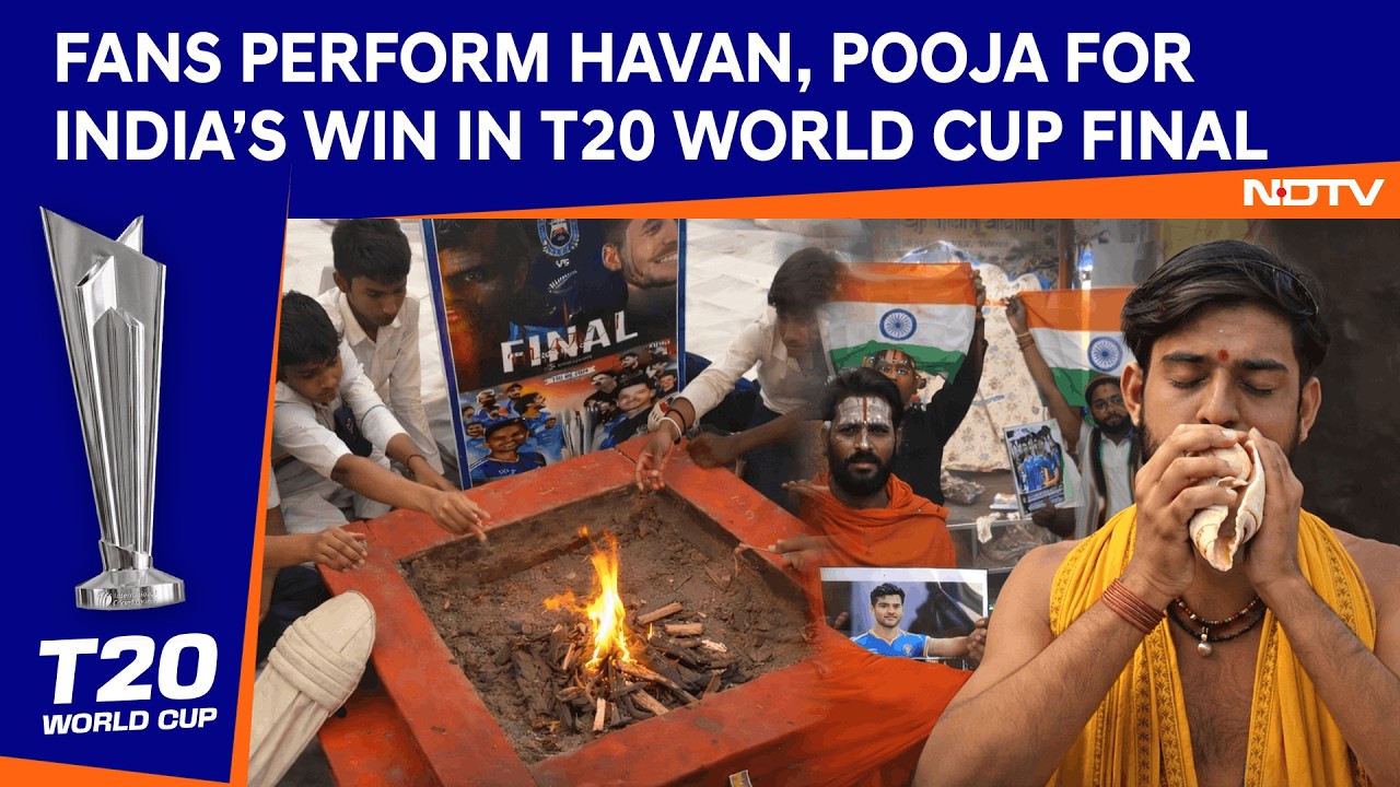 India Vs New Zealand | Fans Perform Havan, Special Pooja For India's Win In T20 World Cup Final