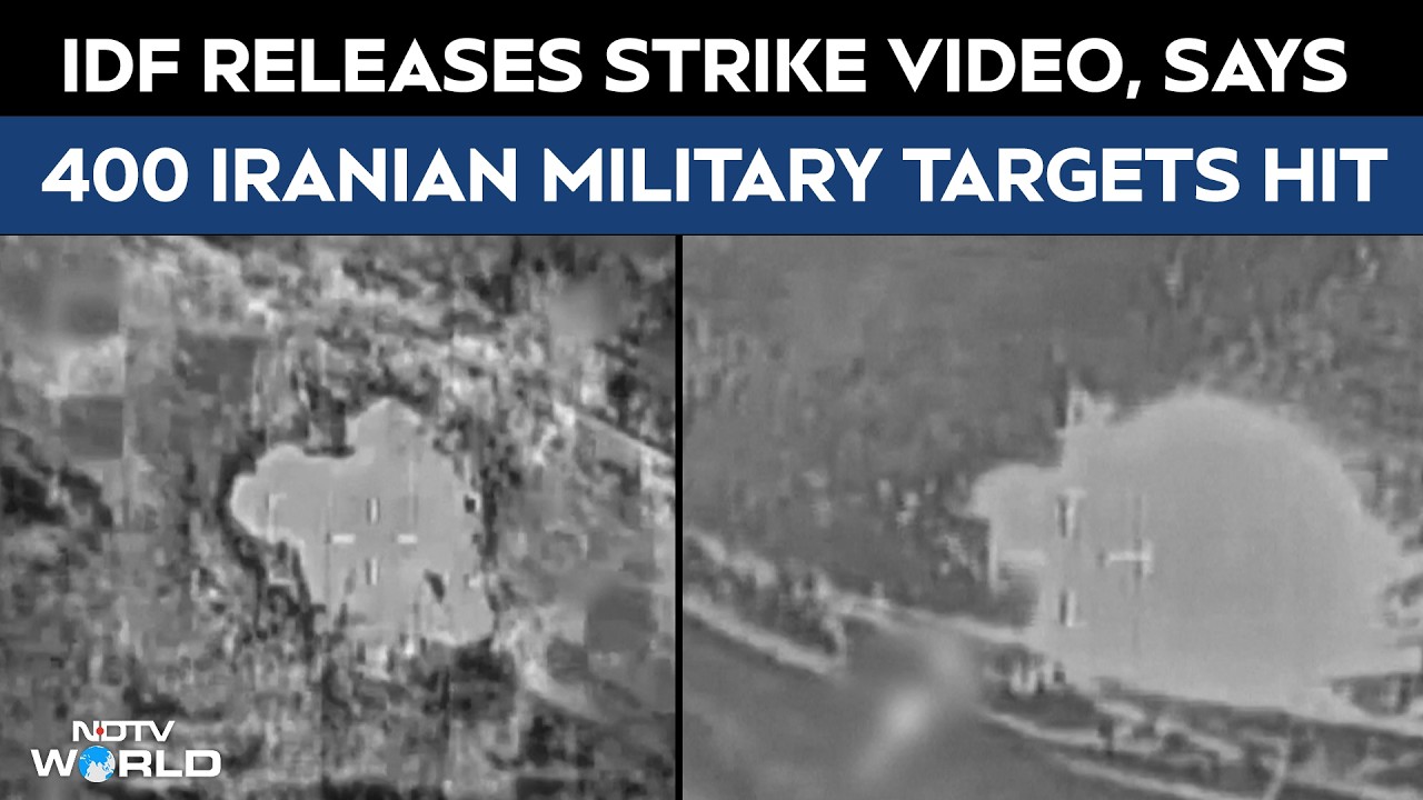 Israel Attack Iran | Israel Releases Video Of Airstrikes In Iran, Says 400 Military Targets Hit