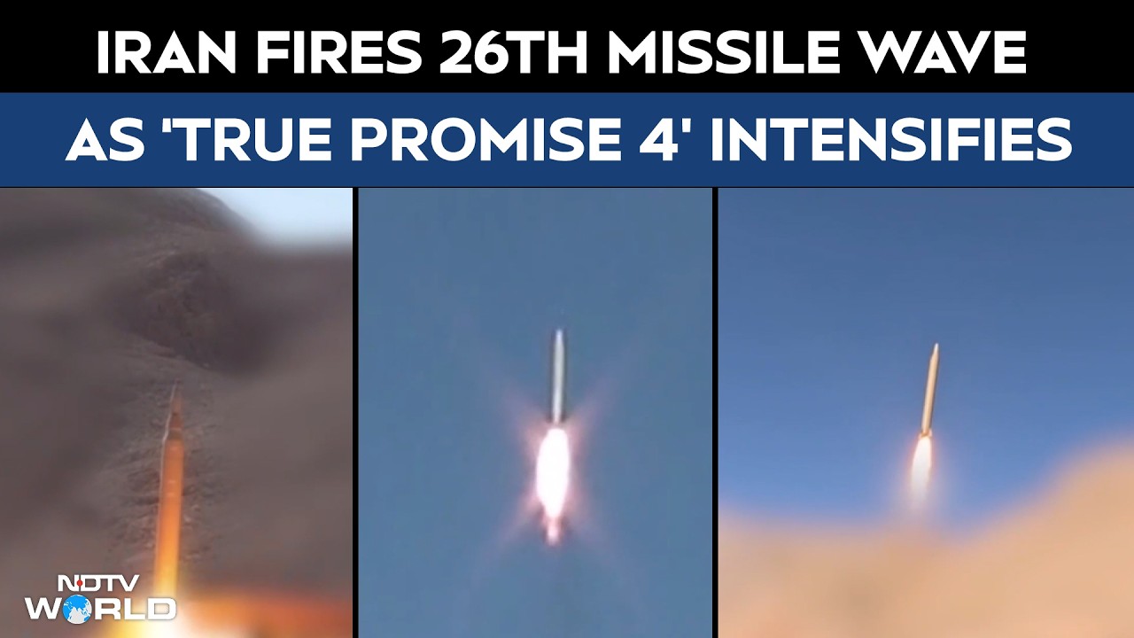 Iran Missile Launch | On Camera: Iran Fires 26th Missile Wave As &lsquo;True Promise 4&rsquo; Intensifies