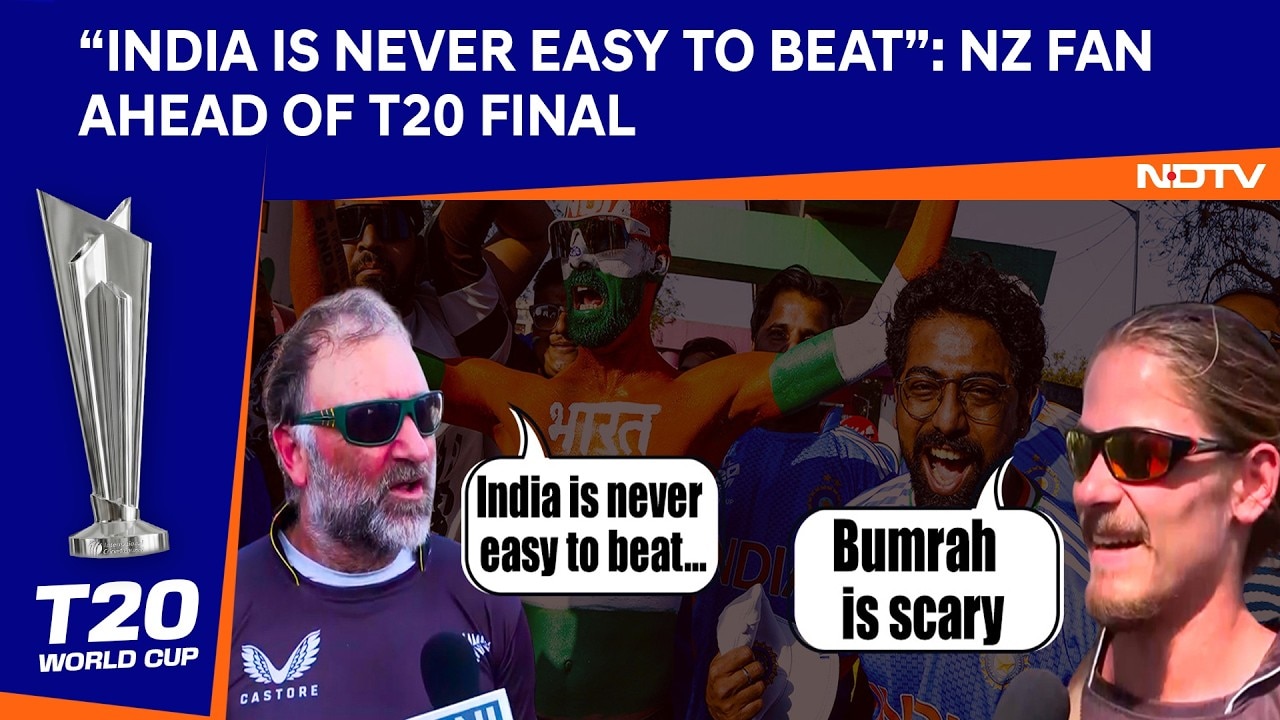 “India Is Never Easy To Beat”: NZ Fan Ahead Of T20 WC Final