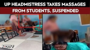 Video: School Headmistress In UP Takes Massages From Students, Suspended