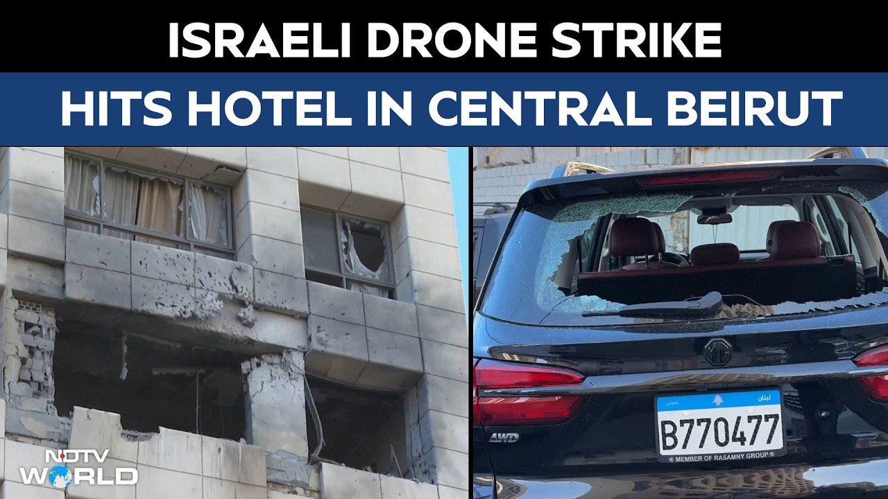 Israel Iran War News | Israeli Drone Strike Hits Beirut Hotel, Iran-Linked Commanders Targeted