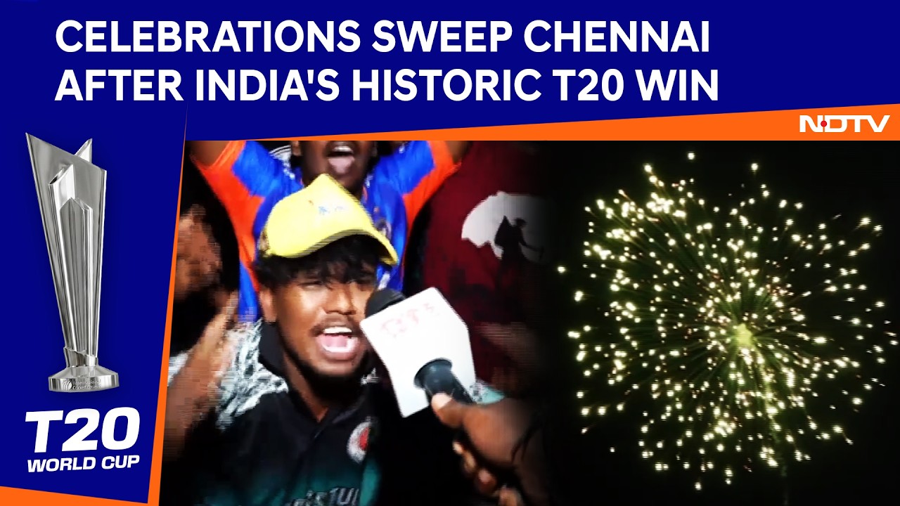 Celebrations Sweep Chennai After India's Historic T20 Win