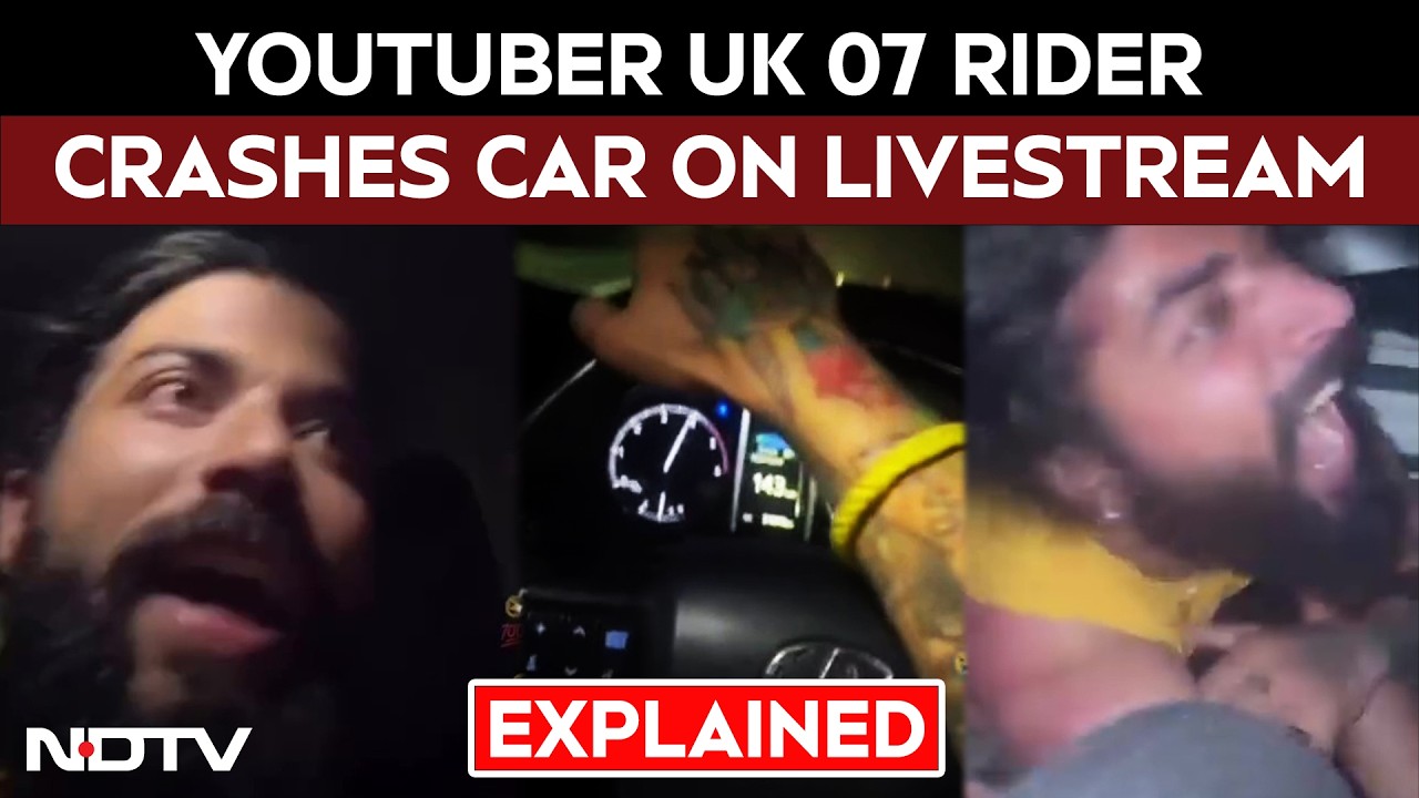 UK07 Rider Crash Video | Youtuber UK 07 Rider Anurag Dobhal Crashes Car On Livestream