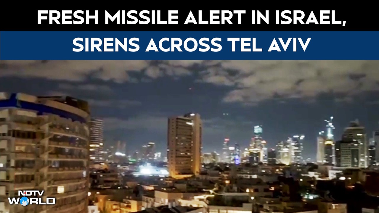 Israel Iran War News | Fresh Missile Alerts Sound Across Tel Aviv; IDF Says Ready For Long War