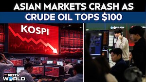 Global Market Crash | Japan's Nikkei, South Korea's KOSPI Plunge By Almost 7% As Crude Top $100