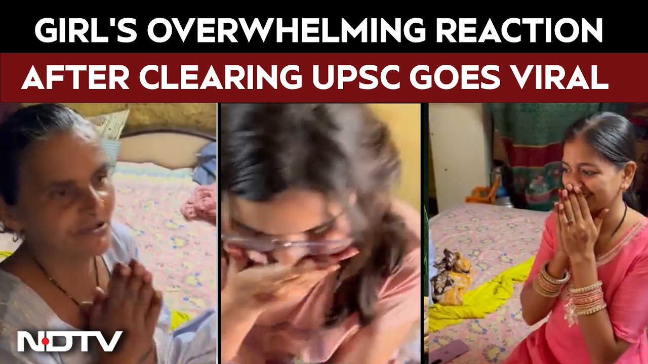 Video: Girl’s Emotional Reaction With Family Goes Viral After Clearing UPSC Exam -