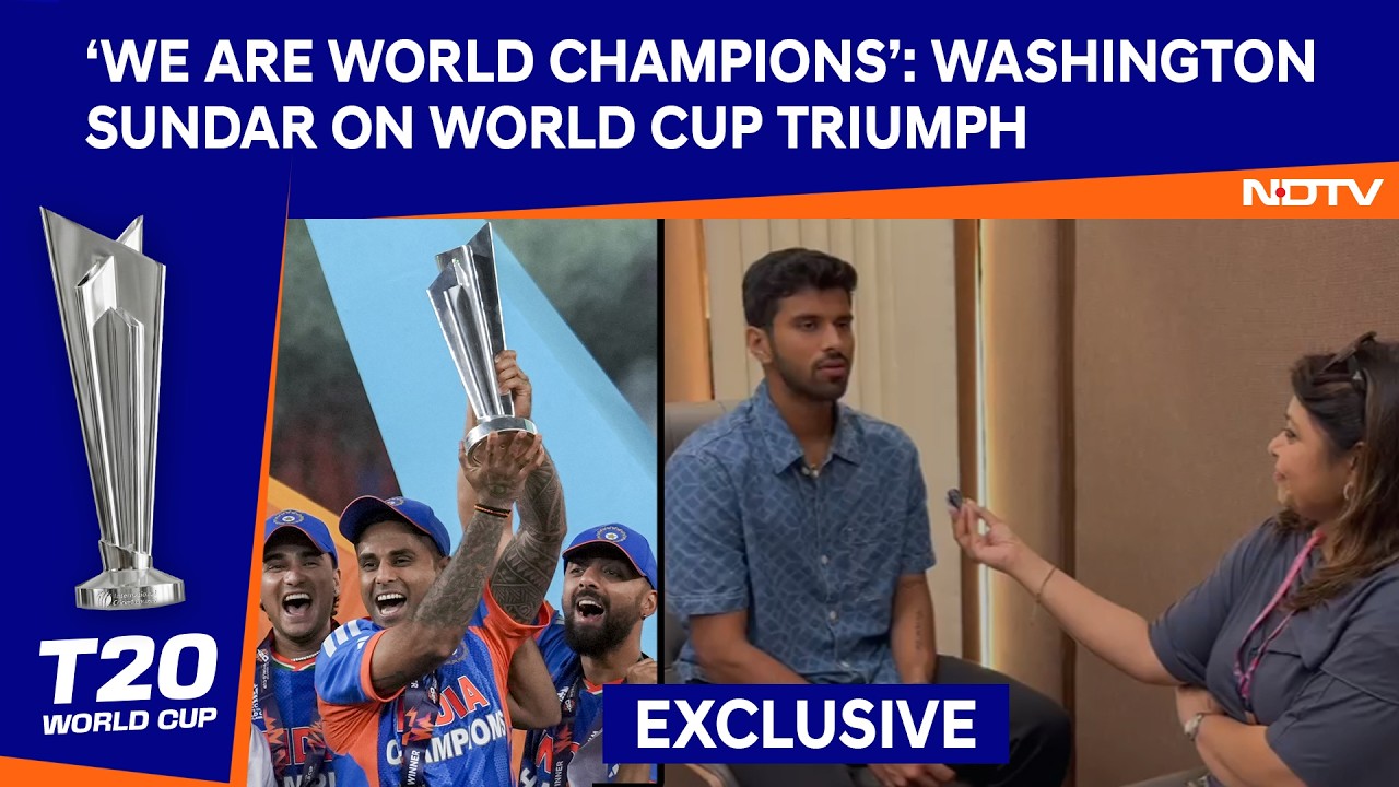 T20 World Cup Final | ‘We Are The World Champions’: Washington Sundar On India’s World Cup Triumph