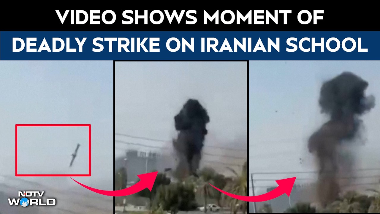 Iran Israel War News | Video Shows Moment Of Deadly Strike On Iranian School That Killed Over 165