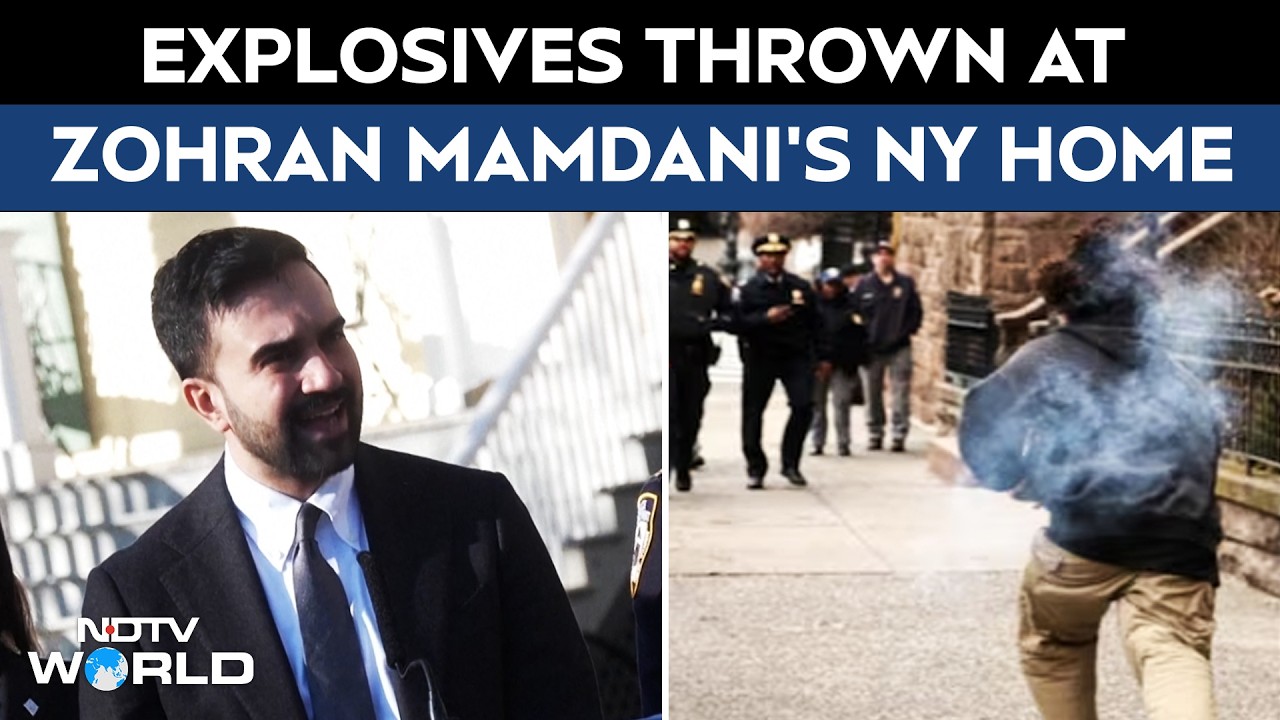 Zohran Mamdani | Explosive Devices Thrown Outside Mamdani's NY Home During Anti-Muslim Protest