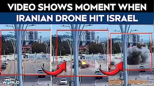 Iran Strikes Israel | Video Shows Moment An Iranian Drone Hits Central Israel