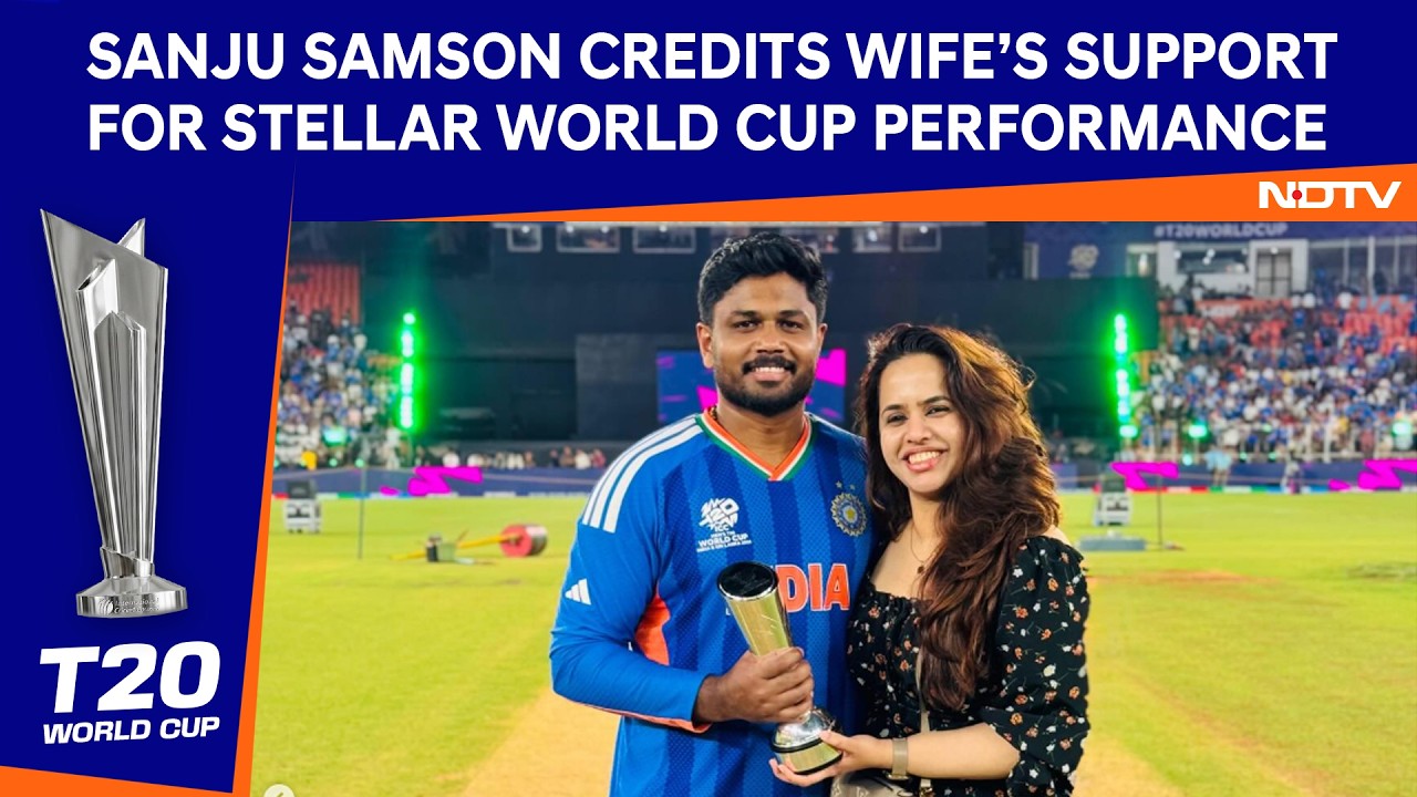 Sanju Samson Hails Wife's Support For Player Of The Tournament Performance In T20 WC