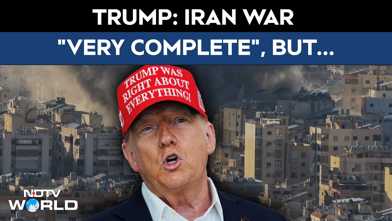 Donald Trump Calls Iran War "Very Complete", Threatens To Take Over Hormuz Strait