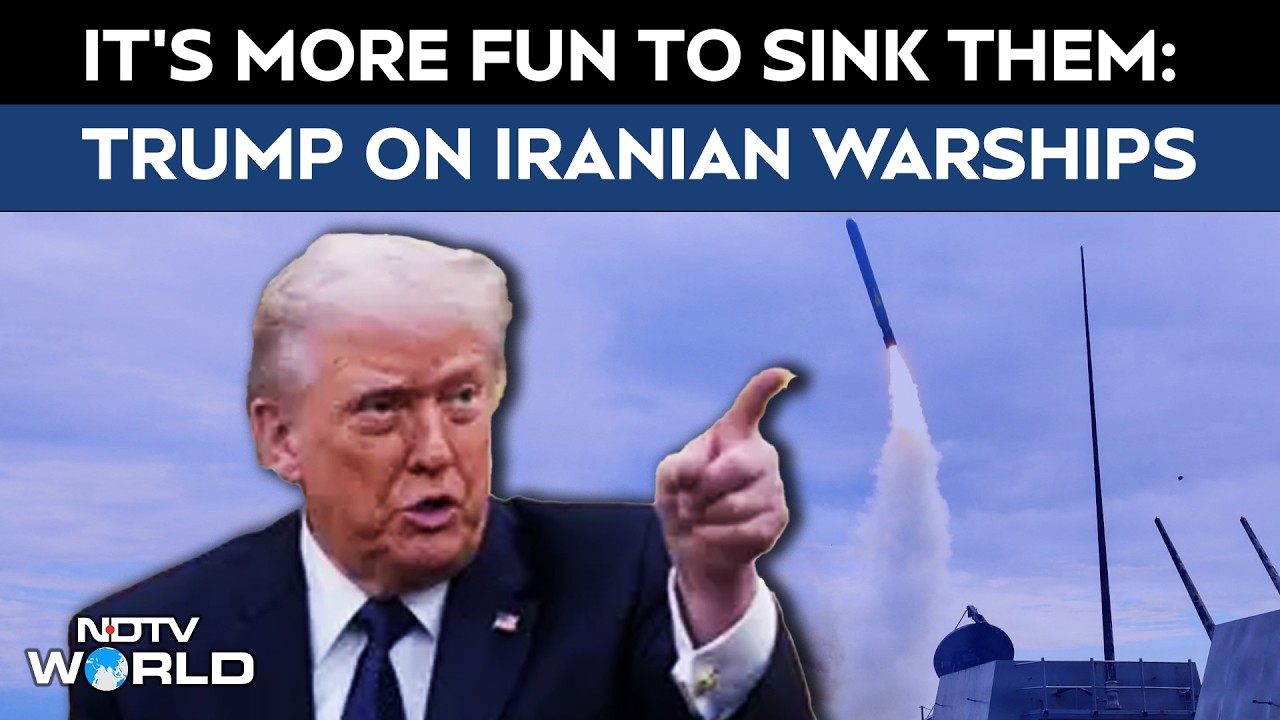 Donald Trump Boasts Sinking 46 Iranian Ships, Says "Sinking Is More Fun...'