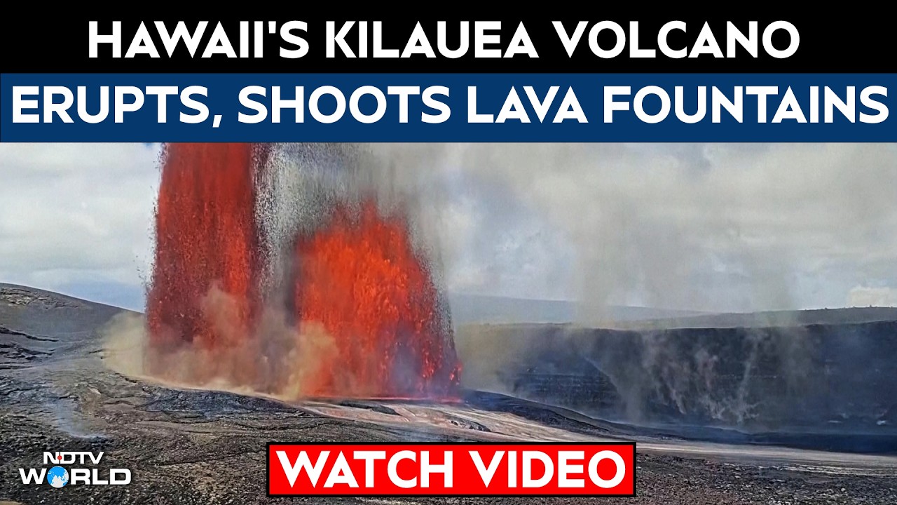 Hawaii's Kilauea Volcano Erupts, Shoots Lava Fountains Up To 1000 Feet