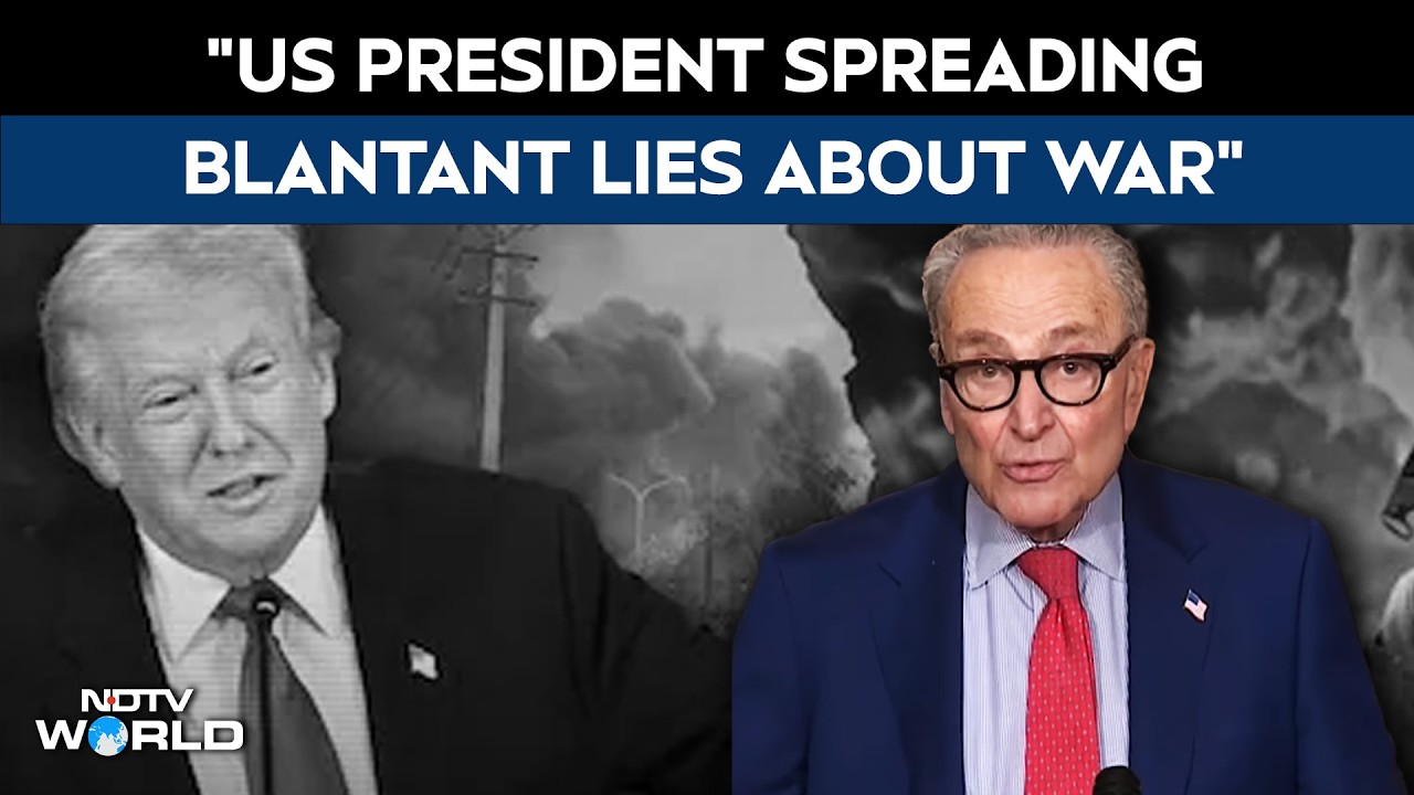 "US President Spreading Blantant Lies About War": Senator Chuck Shumer