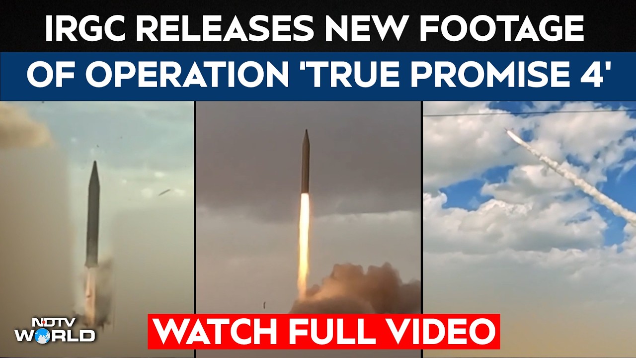 Middle East Conflict | IRGC Releases Footage Of 31st Missile Wave Under Operation True Promise 4
