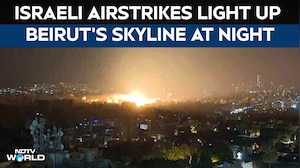 Israel Vs Hezbollah | Airstrikes Light Up Beirut Skyline As Israel Intensifies Attacks On Lebanon