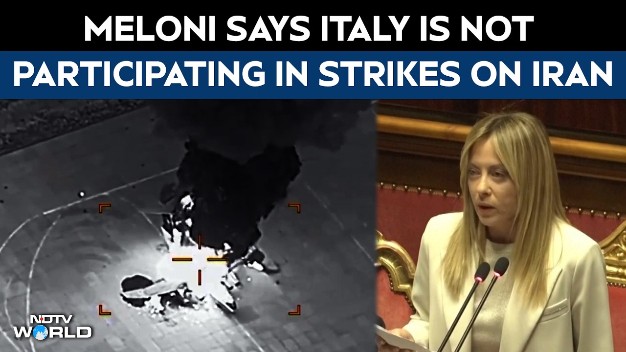 Iran Israel War | Giorgia Meloni Says Italy Is Not Participating In Strikes On Iran
