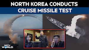 North Korea News | North Korea Conducts Cruise Missile Test, Kim Jong Un And Daughter Watch