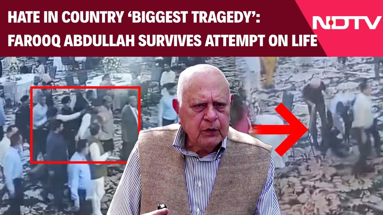 Farooq Abdullah News | "Tragedy Is Hate In Country": Farooq Abdullah Survives Attempt On Life
