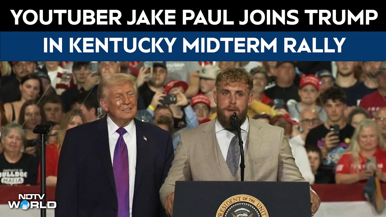 Donald Trump News | Boxer Jake Paul Joins Trump At Kentucky Rally Ahead of Midterms