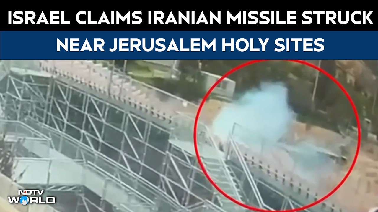 Iran Attacks Israel | Israel Claims Iranian Missile Struck Near Jerusalem Holy Sites
