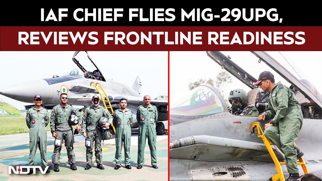 IAF Chief Flies MiG-29UPG, Reviews Combat Preparedness