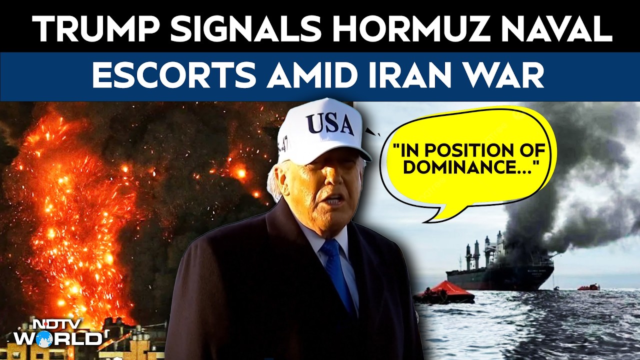 Trump Iran News | Donald Trump Claims 'Complete Dominance' Over Iran, Navy To Escort Hormuz Tankers