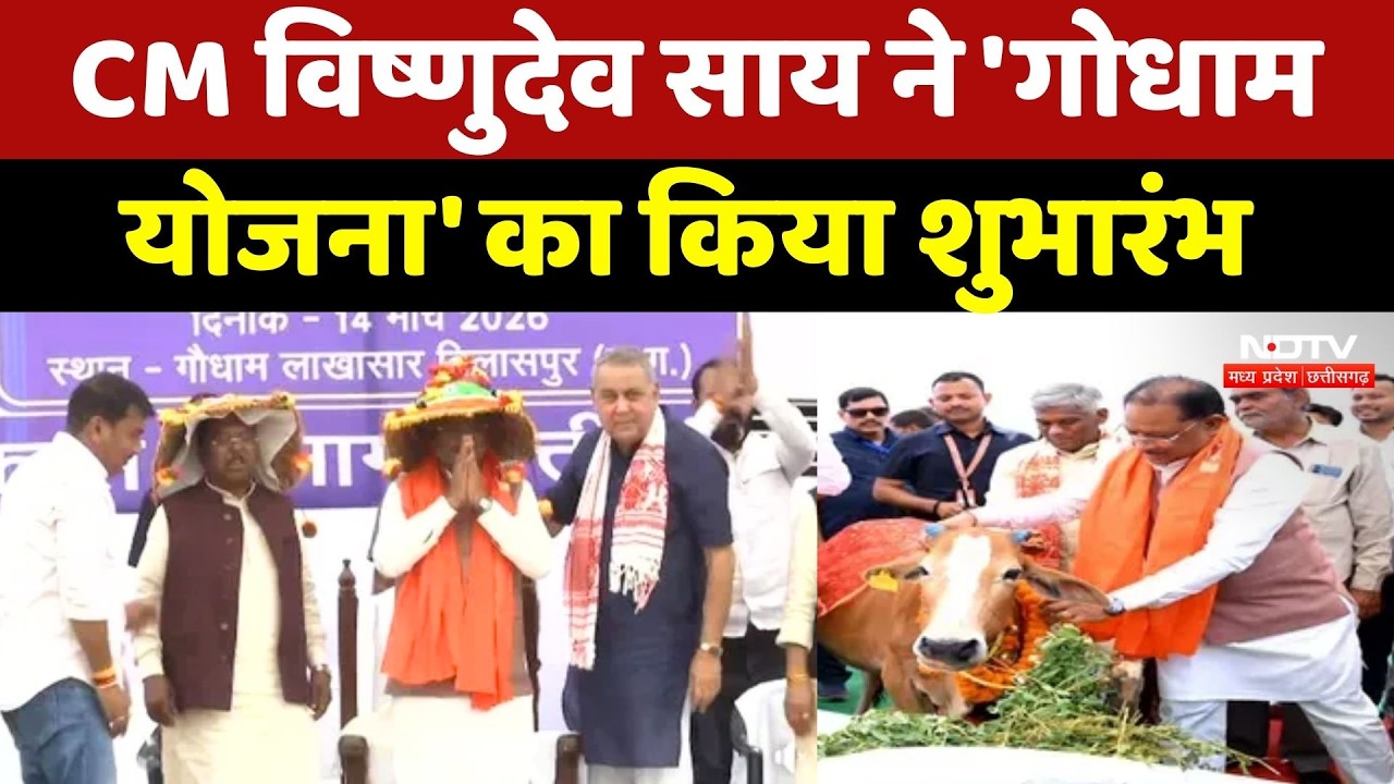 CM Vishnu Deo Sai ने 'Gaudham Yojana' का किया शुभारंभ