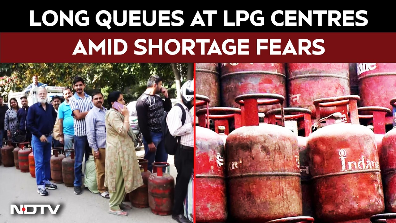LPG Shortage News | Long LPG Queues Across India Amid West Asia ...