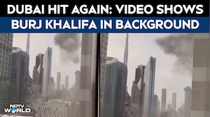 Dubai Hit Again: Video Shows Smoke Above Buildings, Burj Khalifa In Background