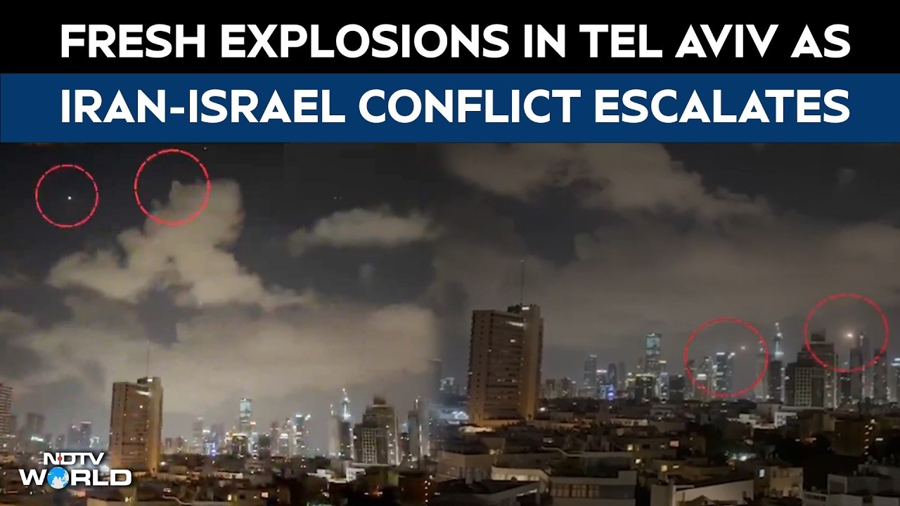Missile Attack On Israel | Explosions Rock Tel Aviv As Israel Intercepts Incoming Missiles